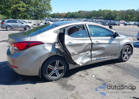 2014 Hyundai Elantra Se from USA, damaged, VIN 5NPDH4AE8EH530934